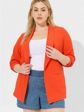 Torrid Vivid Orange Jacket Coat 3X